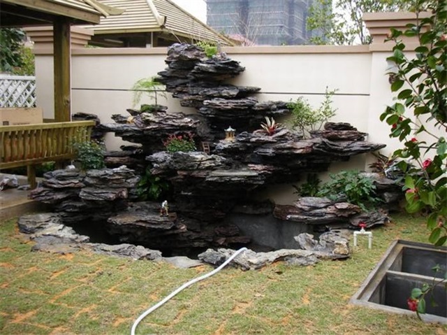 广西庭院鱼池过滤池改造
